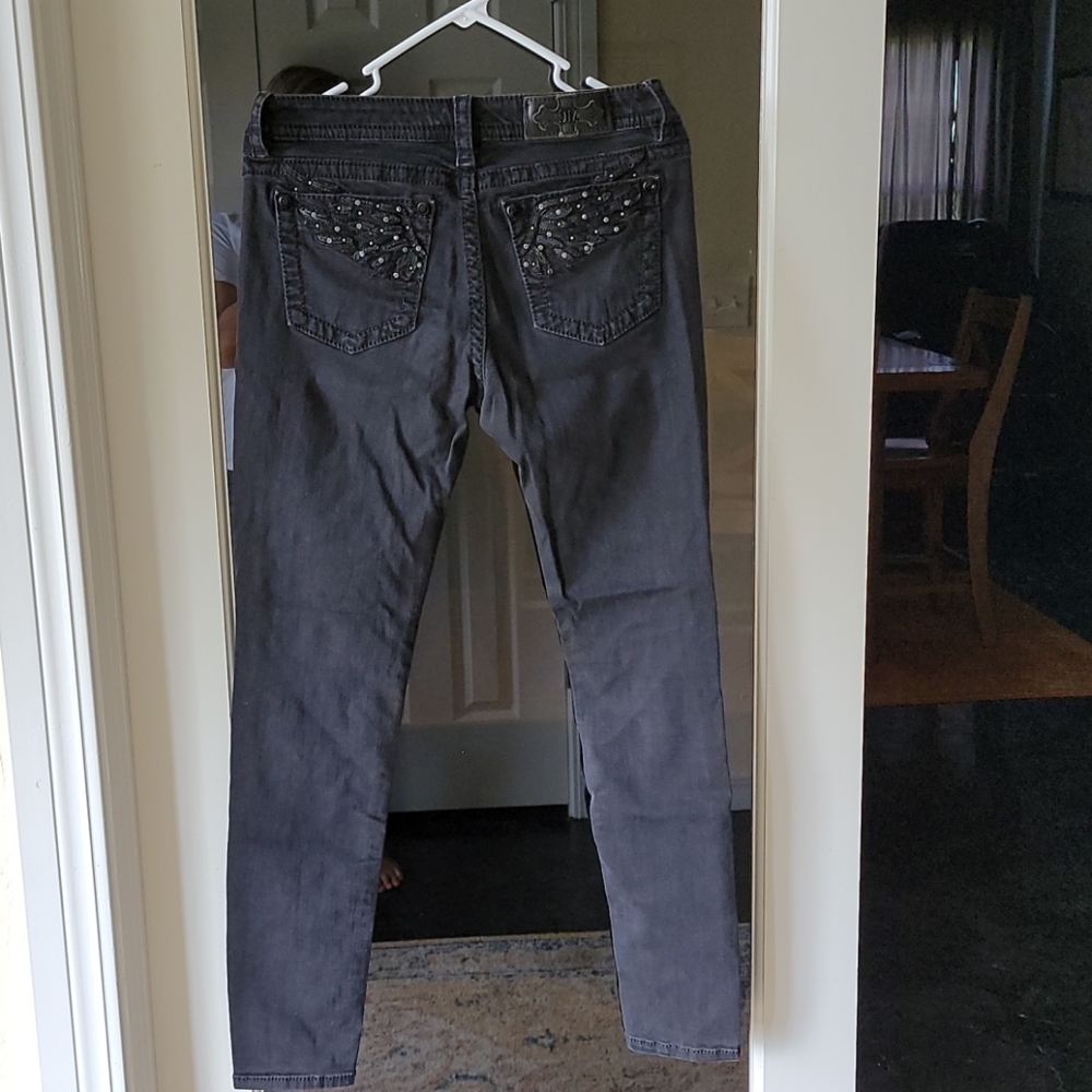 Miss Me black skinny jeans, size 29
